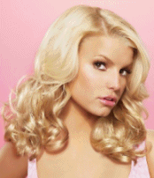 18 HairDo Clip In Wavy Hair Extensions by Jessica Simpson - Sandy Blonde