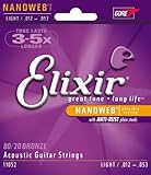 Elixir Nanoweb AR ブロンズ弦 Light アコースティックギター弦