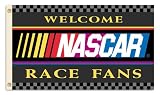 NASCAR Welcome NASCAR Fans 3-by-5 Foot Flag with Grommets