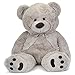 JOON Huge Teddy Bear With Ribbon, Light Gray