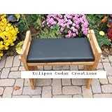 IMAGE OF Cedar Wood Kneeling Bench with Cushion