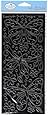 Big Butterflies Peel Off Stickers 4"X9" Sheet-Black