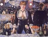Bar At the Folies-Bergere by Edouard Manet. Art Print Poster FRAME IT.. 28.5 inches width by 22.5 inches height. Highest Quality Art Poster Print