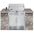 Weber Summit S-460 Built-In Natural Gas Grill with Rotisserie and Smoker