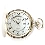 Colibri Hunting Case Silvertone Pocket Watch Fancy Design PWS095920
