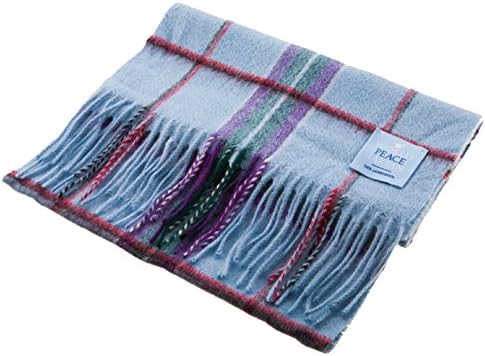 World Peace Tartan Wool Scarf