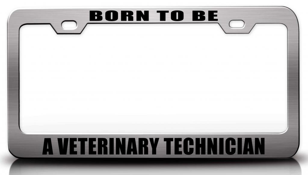 Amazon.com: BORN TO BE A VETERINARY TECHNICIAN Career Steel Metal ...