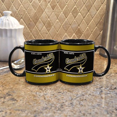 NCAA Vanderbilt Commodores 2 Pack 11oz Black Vault Mug
