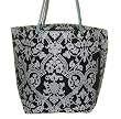 Home Chic Home Large Carry-All Tote Beach Bag Zipper Purse, Victorian
