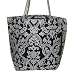 Home Chic Home Large Carry-All Tote Beach Bag Zipper Purse, Victorian