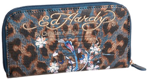 Ed Hardy Python Zip-Around Wallet