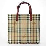 Burberry - Burberry Check Onslow Tote with Red Trim