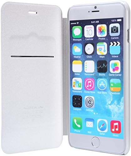 AceTech High Quality PU Leather Case Flip Cover For Apple iPhone 7 (White)