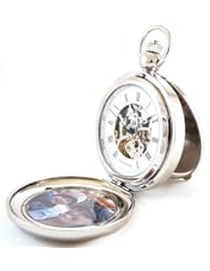 Desperado "Riverside" Chrome Photo Insert Picture Frame Pocket Watch Built in Stand