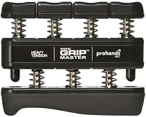 Gripmaster Hand Exerciser Black, Heavy Tension (9-Pounds per Finger)