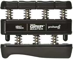 Gripmaster Hand Exerciser Black, Heavy Tension (9-Pounds per Finger)