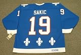 JOE SAKIC Quebec Nordiques 1992 CCM Vintage Throwback Away Hockey Jersey