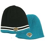 Jacksonville Jaguars Ribbed Reversible Winter Knit Beanie - Teal / Black