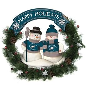  SC Sports Philadelphia Eagles Team Snowman Wreath
