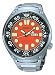 Seiko #SHC059 Men's Orange Dial Stainless Steel Quartz Diver Watch
