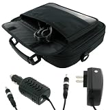 517IR4W2K2L. SL160  3n1 Combo   Acer Aspire One AOA150 1029 8.9 Inch Netbook Carrying Bag Case with 12v Car and AC Adapter Wall Charger