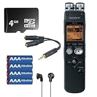 Sony ICD-SX712D 2GB Internal Flash Memory Digital Voice Recorder with Dragon Naturally Speaking + Accessory Kit