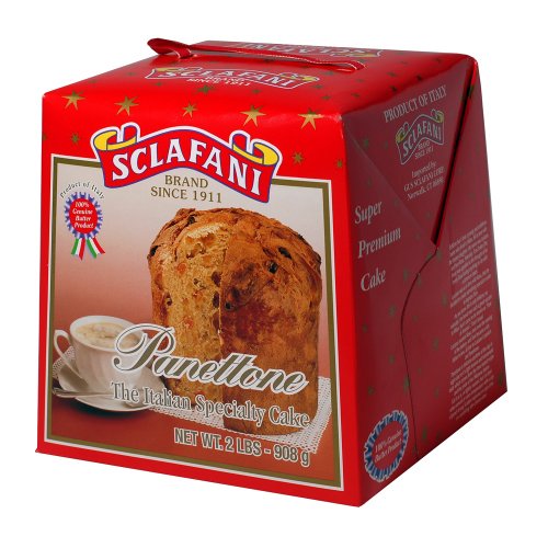 517ITW9sUnL Sclafani Panettone Traditional Italian Christmas Cake in 2 lb. Box