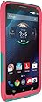OtterBox Commuter Case for Motorola Droid Turbo - Frustration-Free Packaging - Teal Rose II (Light Teal/Blaze Pink)