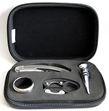 4 Piece Wine Bar Tool Set w Zippered Case