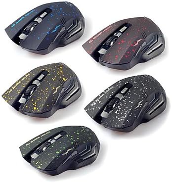 2.4G Wireless Super Dazzle LED Mute Optical Gaming Mouse(Assorted Colors) , Gold