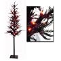 6' Pre-Lit Blackstone Artificial Halloween Tree - Orange Lights