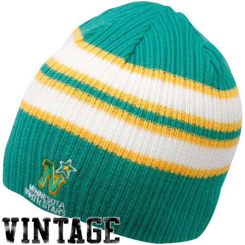 Reebok Minnesota North Stars Green-White Vintage Classic Reversible Knit Beanie