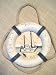 maritimes Wandbild Rettungsring Strandidyll Ø 13cm