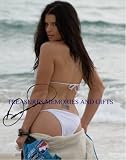 DANICA PATRICK SIGNED AUTOGRAPHED 8x10 RP PHOTO SEXY AT THE BEACH