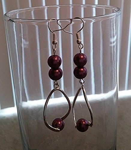 Brand NEW Twist of GLAM (Burgundy) + Zebra Bag, Teen Jewelry, Women Jewelry, Top Selling Color, Fashion 2016, Dangle Earrings, Drop Earrings, Perfect Gift for everyone, Celebrate Girlfriend's Day