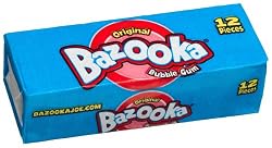 Bazooka Gum, Original, 12-Piece Pack (Pack of 48)
