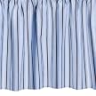 Circo&reg; Crib Dust Ruffle- Blue/ Brown Stripes