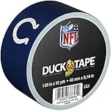 Duck Brand 281537 Indianapolis Colts NFL Team Logo Duct Tape, 1.88-Inch by 10 Yards, Single Roll