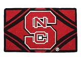 North Carolina State Wolfpack Bleached Welcome Mat (Doormat) 18X30 Welcome Mat Bleached-N Carolina