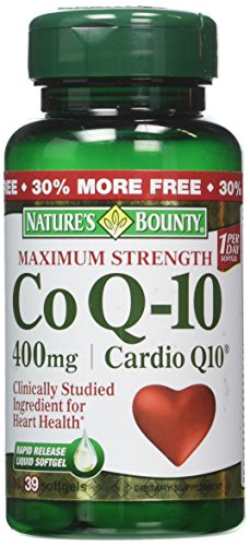 Nature's Bounty Cardio Q10 Max Strength CoQ10 400 mg Softgels, 30 ct Nature's Bounty Cardio Q10 Max Strength CoQ10 400 mg Softgels, 30 ct