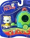 Littlest Pet Shop Portable Pets Kitten with Carrier & Mouse Toy (#207) Action Figure 2-Pack