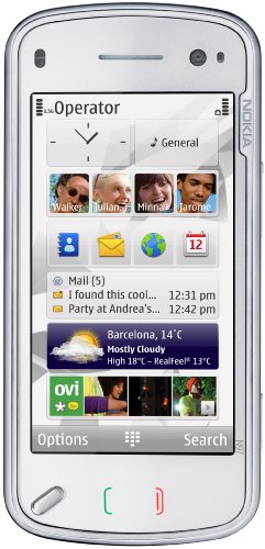 Nokia N97 Unlocked Phone with Touchscreen, 3G, 5 MP Camera, A-GPS, 32 GB, MicroSD Slot, and Integrated Ovi Applications--U.S. Version with Warranty (White)