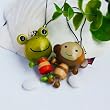 [Frog & Monkey] - Cell Phone Charm Strap / Camera Charm Strap / Handbags Charms
