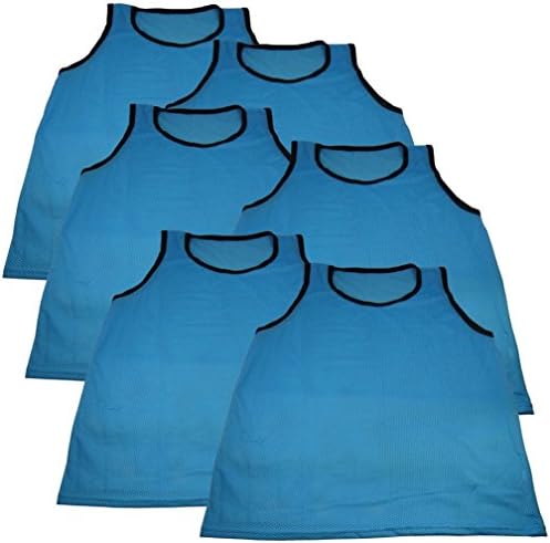 Moondon 6 ADULT LIGHT BLUE Jersey practice uniform pinnie lacrosse field hockey