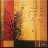 Blessed are the peacemakers, Lithographic Art - Frameless Textured
