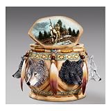 The Bradford Exchange The Spirit Of The Wolf Sacred Keepsake Box