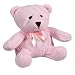 Elegant Baby Cotton Cable Knit Teddy Bear - Pink