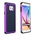 Fulland Hybrid TUFF Case for Samsung Galaxy S6 Edge Plus with Stylus Pen and Screen Protector - Purple
