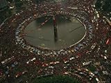 Supporters of Megawati Sukarnoputri During a Political Rally Downtown Photographic Poster Print, 24x18
