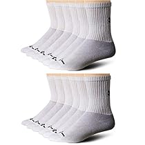 Under Armour Men's Charged Cotton Crew Socks - 12 Pairs (2-pk (12 pair) Large, White)
